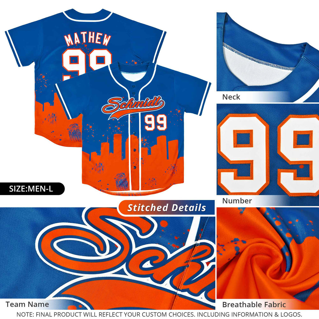 Custom Black Gray Personalized Chicago City Nightscape Authentic Baseball Jersey