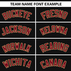 Custom Black Crimson-Khaki Personalized Side Two-Tone Design Authentic Baseball Jersey