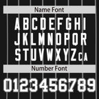 Custom Black Gray Pinstripe Personalized Side Two-tone Authentic Baseball Jersey