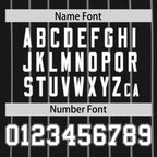 Custom Black Gray Pinstripe Personalized Side Two-tone Authentic Baseball Jersey