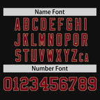 Custom Black Crimson-Khaki Personalized Horizontal Stripe Authentic Pullover Baseball Jersey