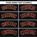 Custom Black Crimson Raglan Sleeves Side Spot Authentic Pullover Baseball Jersey