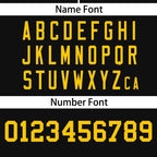 Custom Black Gold Raglan Sleeves Side Spot Authentic Pullover Baseball Jersey