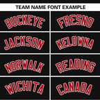 Custom Black Red Raglan Sleeves Side Spot Authentic Pullover Baseball Jersey
