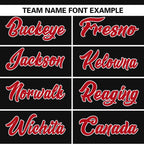 Custom Black Red Raglan Sleeves Side Spot Authentic Pullover Baseball Jersey