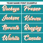 Custom Aqua Orange Raglan Sleeves Side Spot Authentic Pullover Baseball Jersey