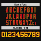 Custom Black Gold-Red Personalized Raglan Sleeves Authentic Pullover Baseball Jersey