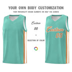 Custom Aqua Old Gold-White Classic Sets Sports Uniform Basketball Jersey
