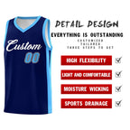 Custom Navy White Classic Tops Basketball Jersey