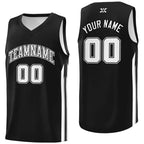 Custom Black White-Classic Tops Mesh Sport Bull Basketball Jersey