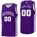 Custom Purple White-Classic Tops Mesh Sport Bull Basketball Jersey