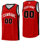 Custom Red White Classic Tops Sports Uniform Basketball Jersey