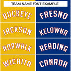 Custom Blue Yellow-Red Split Fashion Tops Basketball Jersey