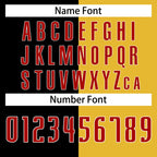 Custom Black Yellow-Red Split Fashion Tops Basketball Jersey