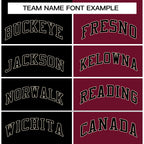 Custom Black Maroon-Yellow Split Fashion Tops Basketball Jersey