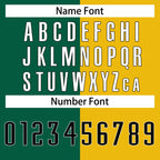 Custom Yellow Green -White Split Fashion Tops Basketball Jersey