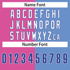 Custom Pink Blue Split Fashion Tops Basketball Jersey