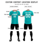 Custom Green Classic Striped Personalized Soccer Tops/Sets Jersey