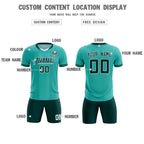 Custom Bright Green Classic Striped Personalized Soccer Tops/Sets Jersey