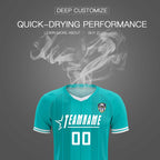 Custom Green Classic Striped Personalized Soccer Tops/Sets Jersey