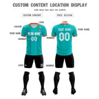 Custom Green Classic Striped Personalized Soccer Tops/Sets Jersey