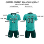 Custom Bright Green Classic Striped Personalized Soccer Tops/Sets Jersey