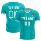 Custom Green Classic Striped Personalized Soccer Tops/Sets Jersey