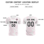 Custom White Pink Training Uniform For Men Soccer Sets Jersey