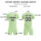 Custom Green White Training Uniform For Men Soccer Sets Jersey