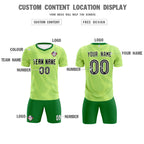 Custom Green Kelly Green Training Uniform For Men Soccer Sets Jersey