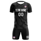 Custom Black White Training Uniform For Men Soccer Sets Jersey