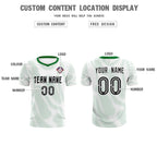Custom White Kelly Green Training Uniform For Men Soccer Sets Jersey
