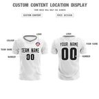 Custom White Gray Training Uniform For Men Soccer Sets Jersey