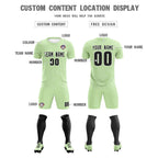 Custom Green White Training Uniform For Men Soccer Sets Jersey