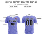Custom Light Purple White Training Uniform For Men Soccer Sets Jersey