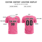 Custom Pink White Training Uniform For Men Soccer Sets Jersey