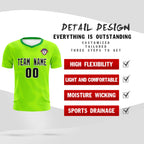 Custom Neon Green Kelly Green Training Uniform For Men Soccer Sets Jersey