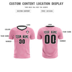 Custom Light Pink White Training Uniform For Men Soccer Sets Jersey