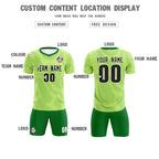 Custom Green Kelly Green Training Uniform For Men Soccer Sets Jersey