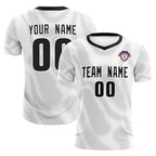 Custom White Black Training Uniform For Men Soccer Sets Jersey