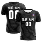 Custom Black White Training Uniform For Men Soccer Sets Jersey
