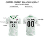 Custom White Kelly Green Training Uniform For Men Soccer Sets Jersey