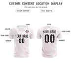 Custom White Pink Training Uniform For Men Soccer Sets Jersey