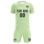 Custom Green White Training Uniform For Men Soccer Sets Jersey