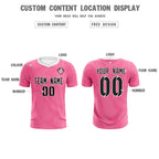 Custom Pink White Training Uniform For Men Soccer Sets Jersey