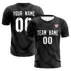 Custom Black White Training Uniform For Men Soccer Sets Jersey