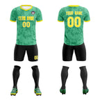 Custom Green Camo sports Soccer Tops/Sets Jersey