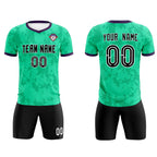 Custom Neon Green Camo sports Soccer Tops/Sets Jersey