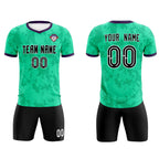 Custom Neon Green Camo sports Soccer Tops/Sets Jersey