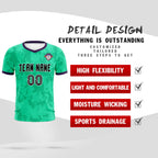 Custom Neon Green Camo sports Soccer Tops/Sets Jersey
